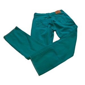 Levis 501 Green Denim Straight Leg Jeans W36 x L34